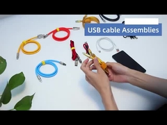 کابل کابل شارژ میکرو USB کاور PVC 1M 2.4A چند منظوره