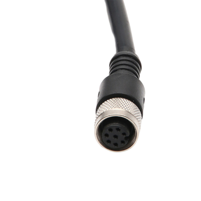 کابل سیم برق زاویه راست با رابط IP67 ضد آب M12 2 پین 3 پین 4 پین