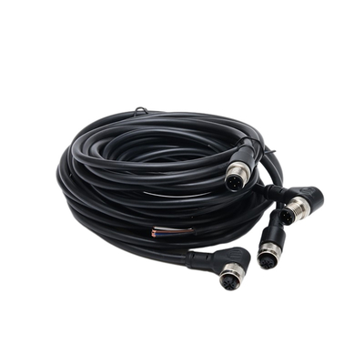 مجموعه کابل ضد آب Pigtail تک سر با ژاکت PVC 1M BK 4C×AWG22