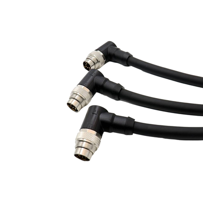 مونتاژ کابل ضد آب پوسته فلزی M5 M16 روکش PVC درجه صنعتی نر به ماده