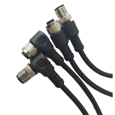 سیم پیچ فلزی Phoenix M12 به طول 100 سانتی متر مشکی نر به ماده با روکش PVC
