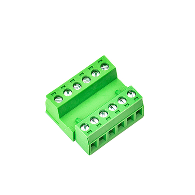 سیم رابط بلوک ترمینال PCB رنگ سبز XK2EDGA 5.08 میلی متر پیچ