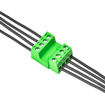 سیم رابط بلوک ترمینال PCB رنگ سبز XK2EDGA 5.08 میلی متر پیچ
