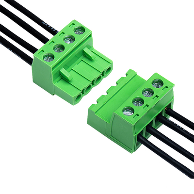 سیم رابط بلوک ترمینال PCB رنگ سبز XK2EDGA 5.08 میلی متر پیچ