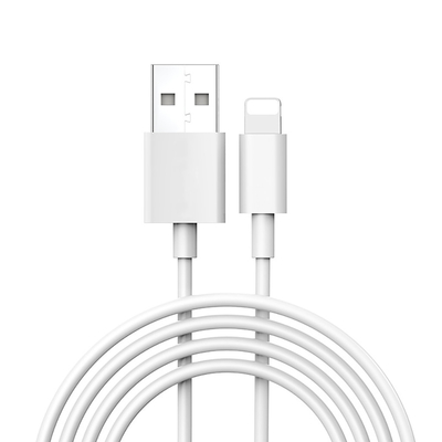 کابل داده شارژ USB OEM ODM PVC 2.4A برای شارژ سریع آیفون