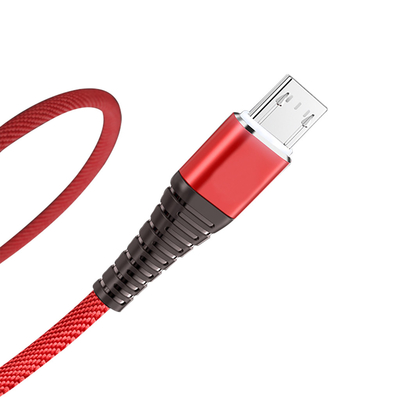 کابل داده شارژ USB کت بافته نایلونی 3Ft 2.4A برای Mp3 Mp4