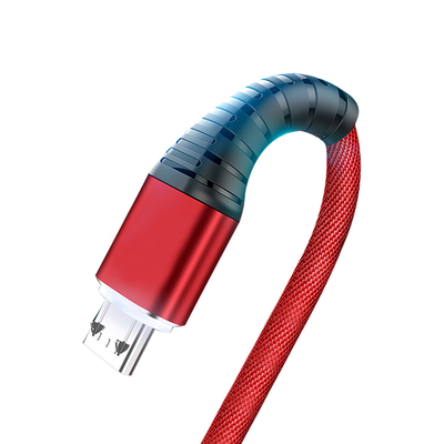 کابل داده شارژ USB کت بافته نایلونی 3Ft 2.4A برای Mp3 Mp4