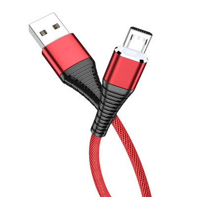 کابل داده شارژ USB کت بافته نایلونی 3Ft 2.4A برای Mp3 Mp4