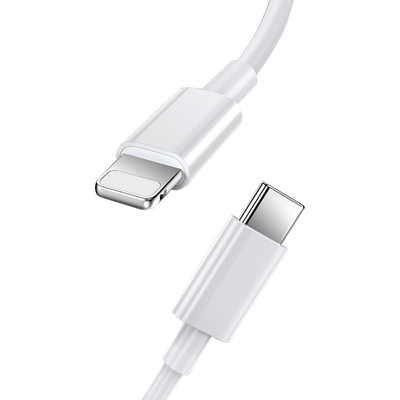 کابل داده شارژ USB به طول 3 فوت Usb3.1 USB C به C رنگ سفید با ژاکت PVC