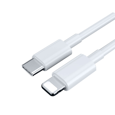 کابل داده شارژ USB به طول 3 فوت Usb3.1 USB C به C رنگ سفید با ژاکت PVC