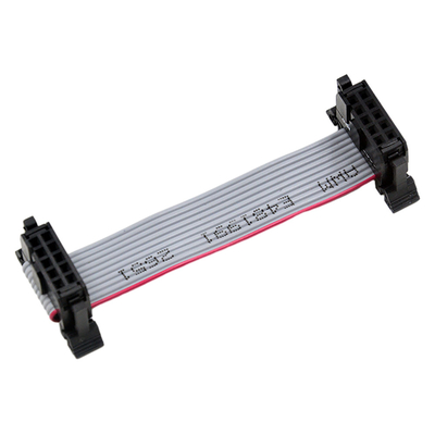 مجموعه کابل IDC خاکستری 10P، کابل مسطح نواری دو ردیفه گام 2.54 میلی متری