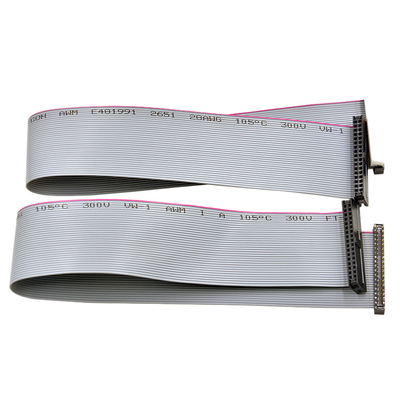 مونتاژ کابل روبان IDC تخت 2.0 میلی متری 04P IDC به IDC 64P برای خودروهای رایانه ای