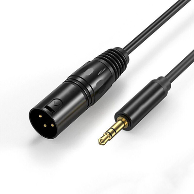 سفارشی 3.5 میلی متر جک سیم پیچ کابل 7 پین XLR نر به زن 3 پین Xlr برای صوتی تصویری