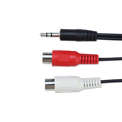 کابل های صوتی 20 متری 3 RCA به 3 RCA با مبدل صوتی آداپتور دوشاخه مرد