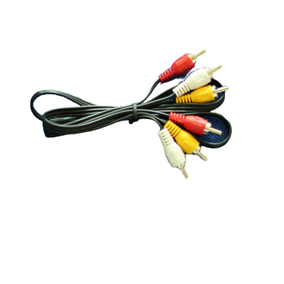 کابل های صوتی تصویری 1 متری قرمز زرد سفید رنگ DC 3.5 میلی متری برای VCR تلویزیون