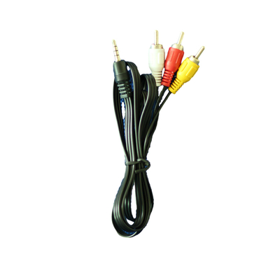 کابل های صوتی تصویری 1 متری قرمز زرد سفید رنگ DC 3.5 میلی متری برای VCR تلویزیون