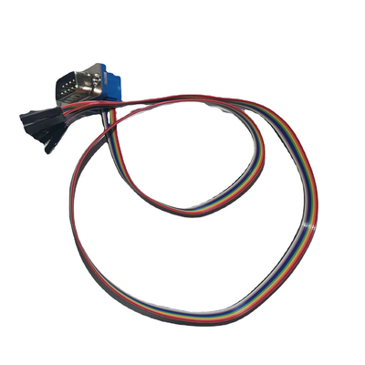 کابل های صوتی سفارشی شده DIDC نوع DB9 پین به 2.54mm Pitch 10P