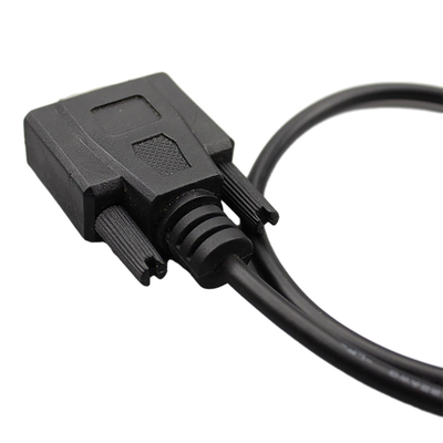 مونتاژ کابل Overmolding سفارشی RS232 DB9 Female به USB 2.0 B نوع نر