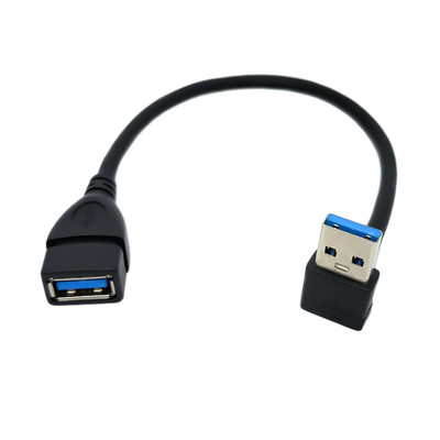 کابل داده شارژ USB با زاویه راست 90 درجه با آداپتور USB 3.0 مرد به زن