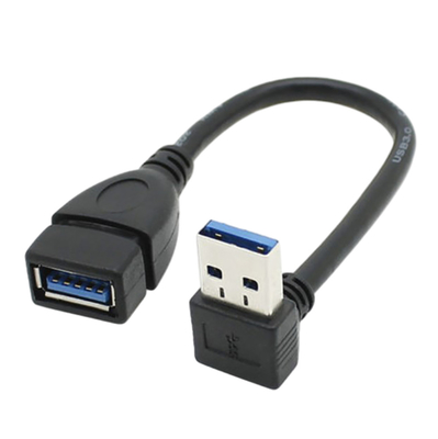 کابل داده شارژ USB 2.4 آمپری، کابل منبع تغذیه تقویت کننده زاویه سمت چپ راست بالا و پایین