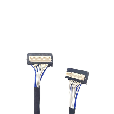 کابل LVDS سفارشی 31 پین DF9، کابل کواکسیال منعطف نوع اتصال پیچ 1 میلی متری