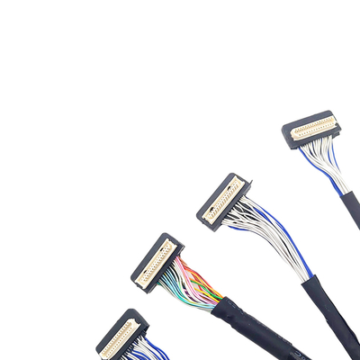 کابل LVDS سفارشی 31 پین DF9، کابل کواکسیال منعطف نوع اتصال پیچ 1 میلی متری