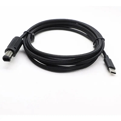 کابل کنترل کننده Gamecube بافته 2 متری نوع C USB 2.0 نر به نر 6 پین