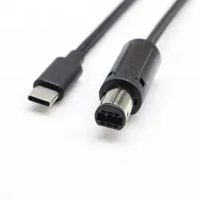 کابل کنترل کننده Gamecube بافته 2 متری نوع C USB 2.0 نر به نر 6 پین