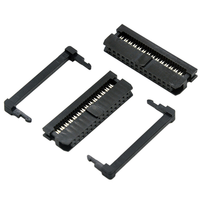 رابط کابل زن 14 پین IDC مشکی رنگ 1.27mm 2.0mm Pitch