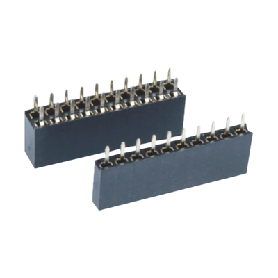 اتصال زنانه PCB زاویه راست 0.5A تا 3A از طریق سوراخ 2.54mm 2.0mm Pitch