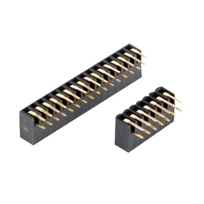 اتصال زنانه PCB زاویه راست 0.5A تا 3A از طریق سوراخ 2.54mm 2.0mm Pitch