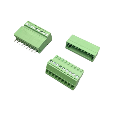 وصل کننده بلوک ترمینال قابل اتصال مرد و زن 3.81mm Pitch 2-16 Pin Plug In Right Angle Vertical