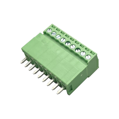 وصل کننده بلوک ترمینال قابل اتصال مرد و زن 3.81mm Pitch 2-16 Pin Plug In Right Angle Vertical
