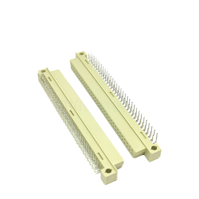 Din41612 2.54mm Pitch DIN Connector 48 پین زنانه 3 ردیف سوکت نوع C از طریق سوراخ بسته بندی سینی عمودی