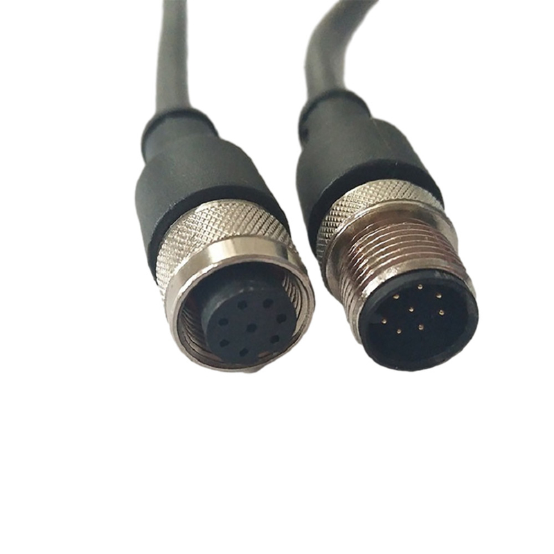 سیم پیچ فلزی Phoenix M12 به طول 100 سانتی متر مشکی نر به ماده با روکش PVC