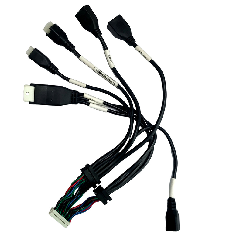 ATX Housing Overmolding Cable Assembly JST PH2.0 Wire Crimp Housing to USB2.0 Female
