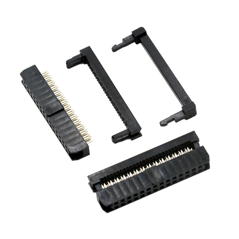 رابط کابل زن 14 پین IDC مشکی رنگ 1.27mm 2.0mm Pitch