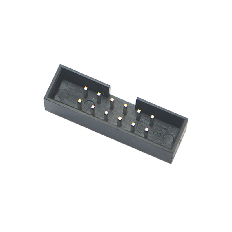 اتصالات برد مدار چاپی زن با زاویه راست دو ردیف 1.27mm 2.54mm Pitch Box Header
