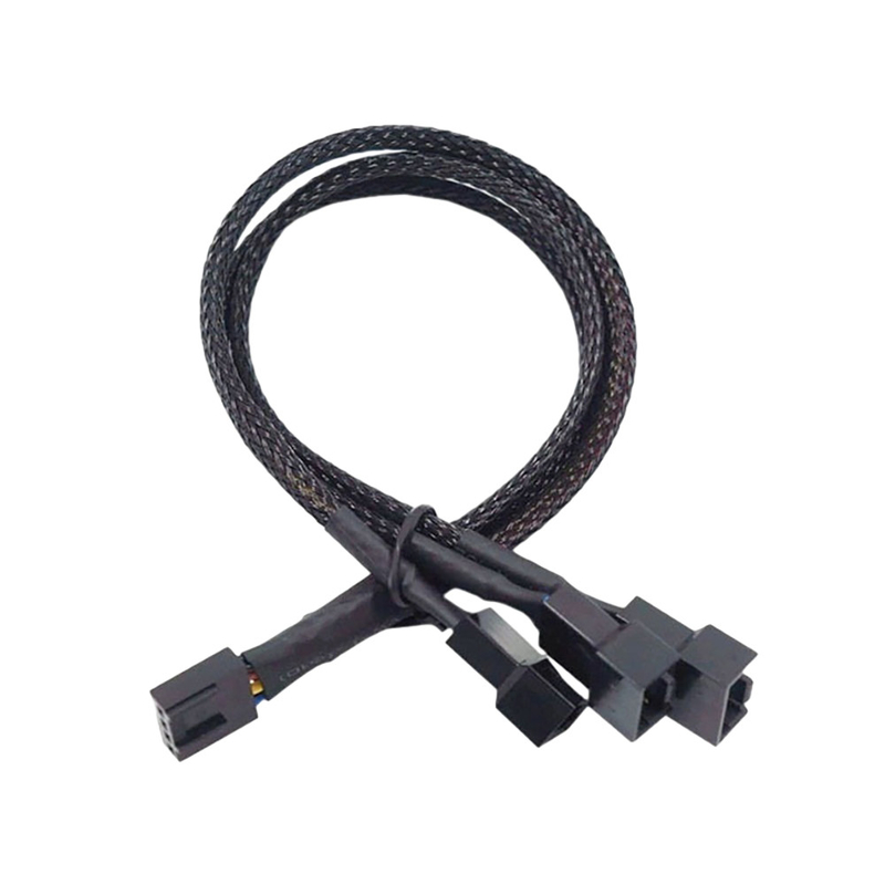 2.54mm Pitch Amp Connector Cable Assemblies Aluminum Foil Shielded Wire Harness برای فن کامپیوتر